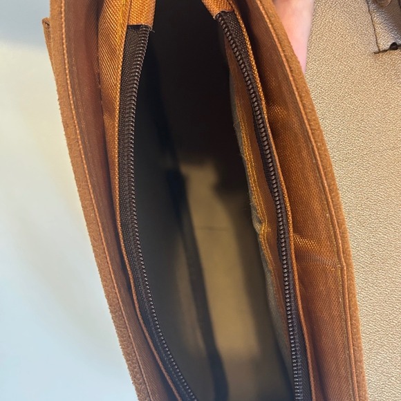 Boho Turkish Tapestry Crossbody Purse Faux Leather Trim Paisley Western - Picture 6 of 6